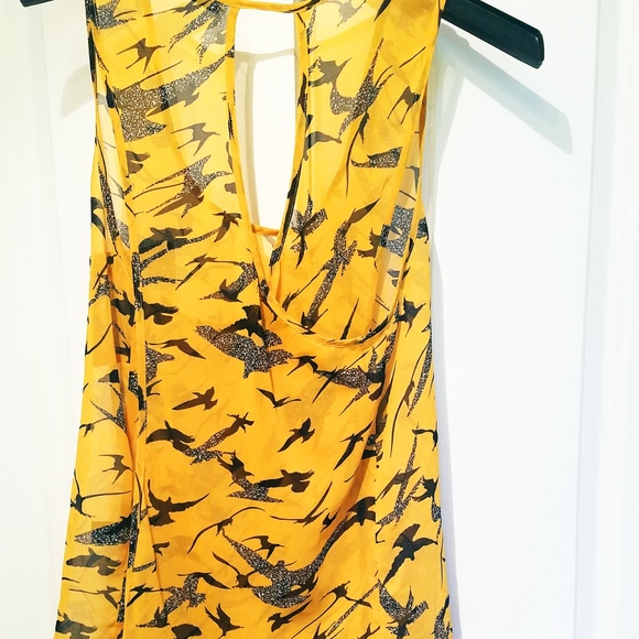 Poetry ~ Yellow and Black ~ Open Back ~ Size Large - Picture 2 of 4